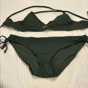 Shade & Shore Forest Green Bikini Set